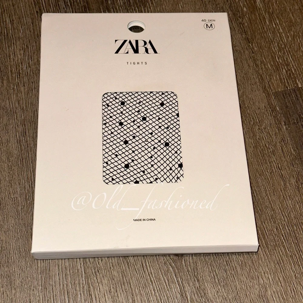 ZARA Bloggers Fav Rhinestone Fishnet Tights